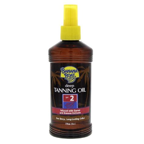 banana boat deep tanning oil spf 2